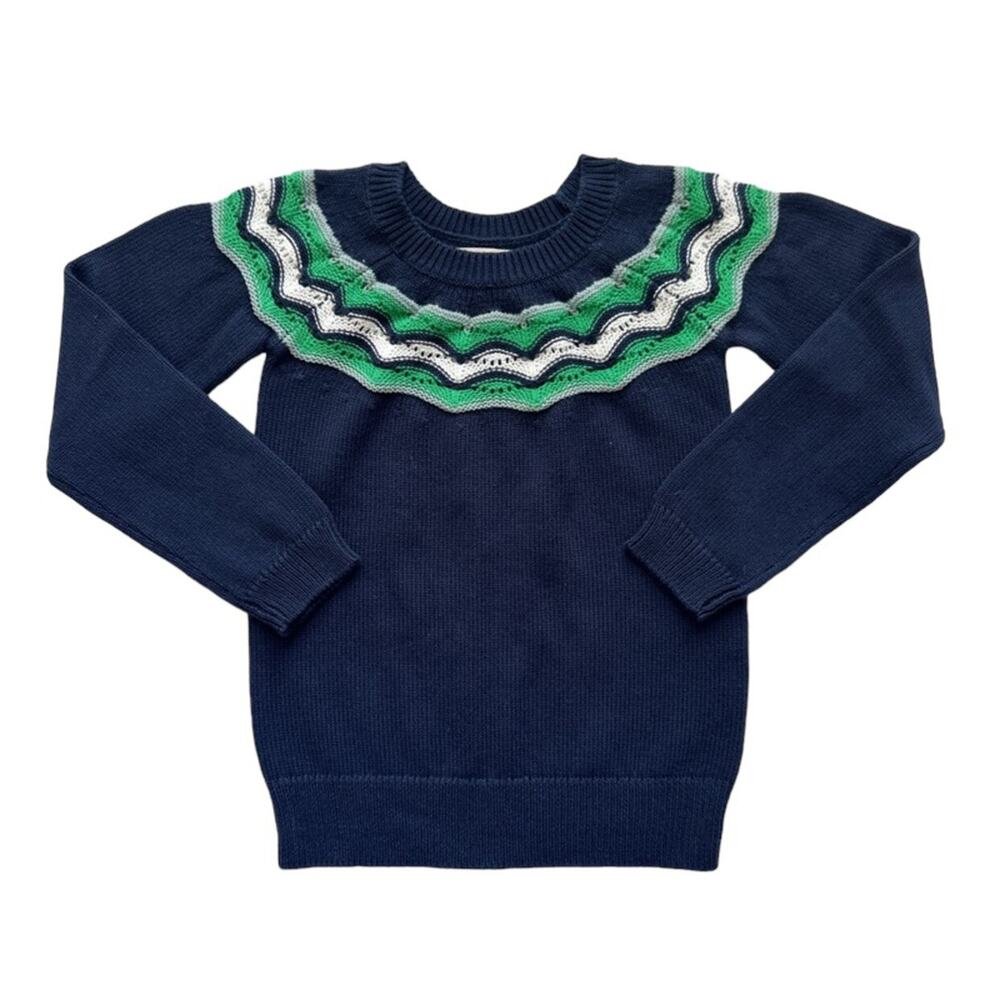 NWOT Hope & Henry Navy Crewneck Sweater Size XS(4-5)
